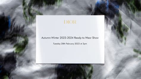 Votre carton d’invitation pour le défilé Dior automne 